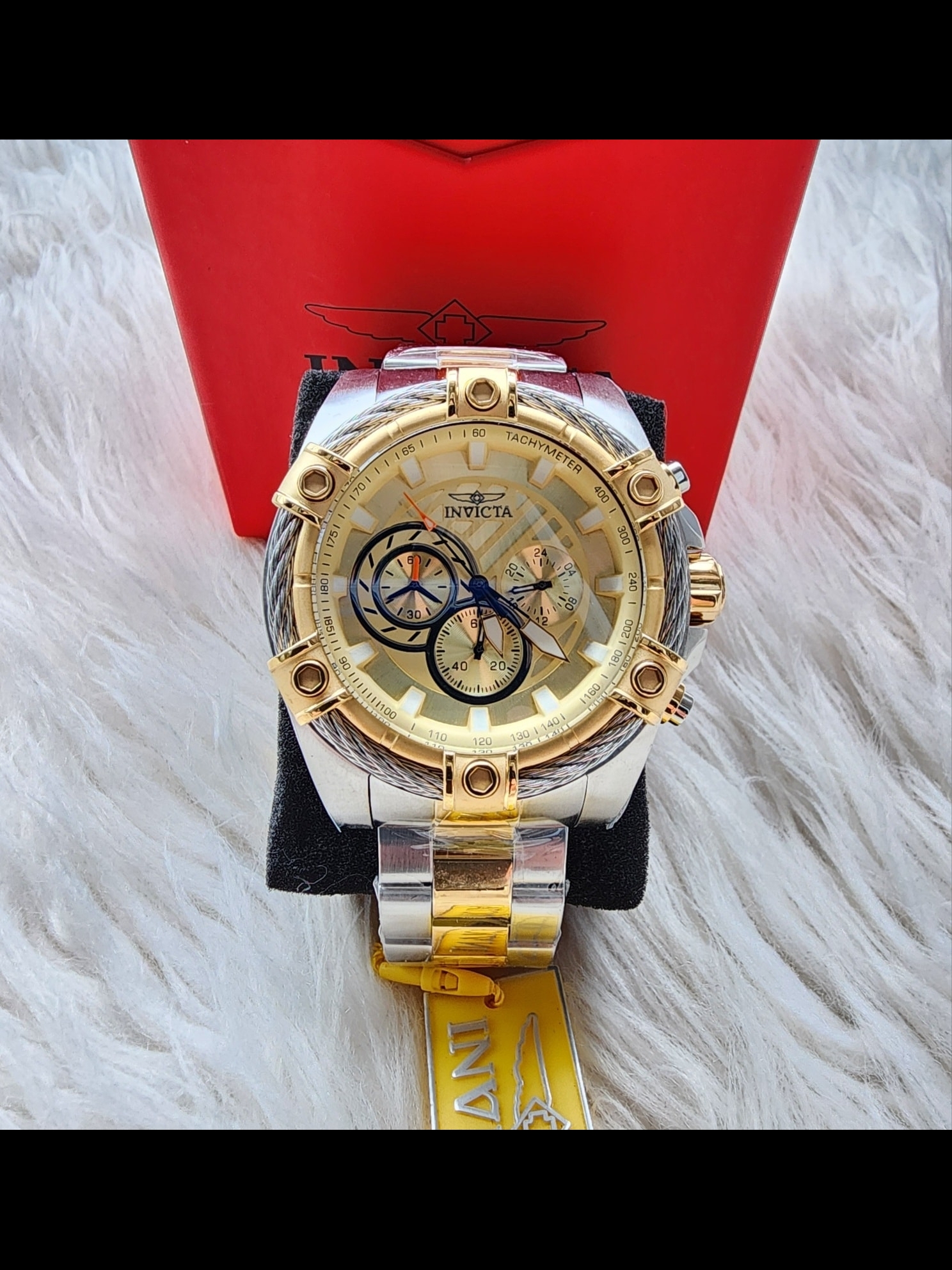 Invicta Original New Two-Tone Gold & Silver Chronograph Watch
